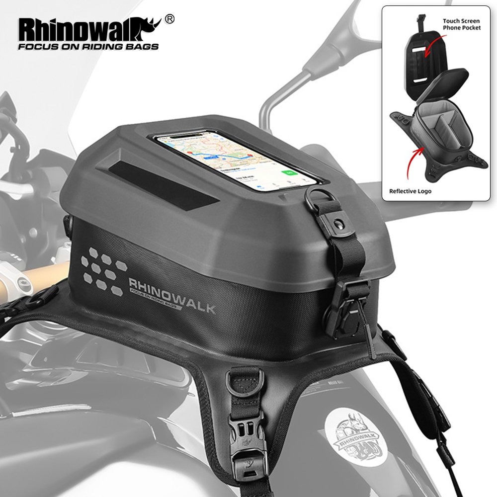 Drone Camera Waterproof - Rhinowalk หน้าจอสัมผัสรถจักรยานยนต์กระเป๋า 5.6L กระเป๋าเป้สะพายหลังกันน้ําฝาปิดที่ถอดออกได้กล้อง Drone กระเป๋าเก็บกระเป๋าเครื่องมือ