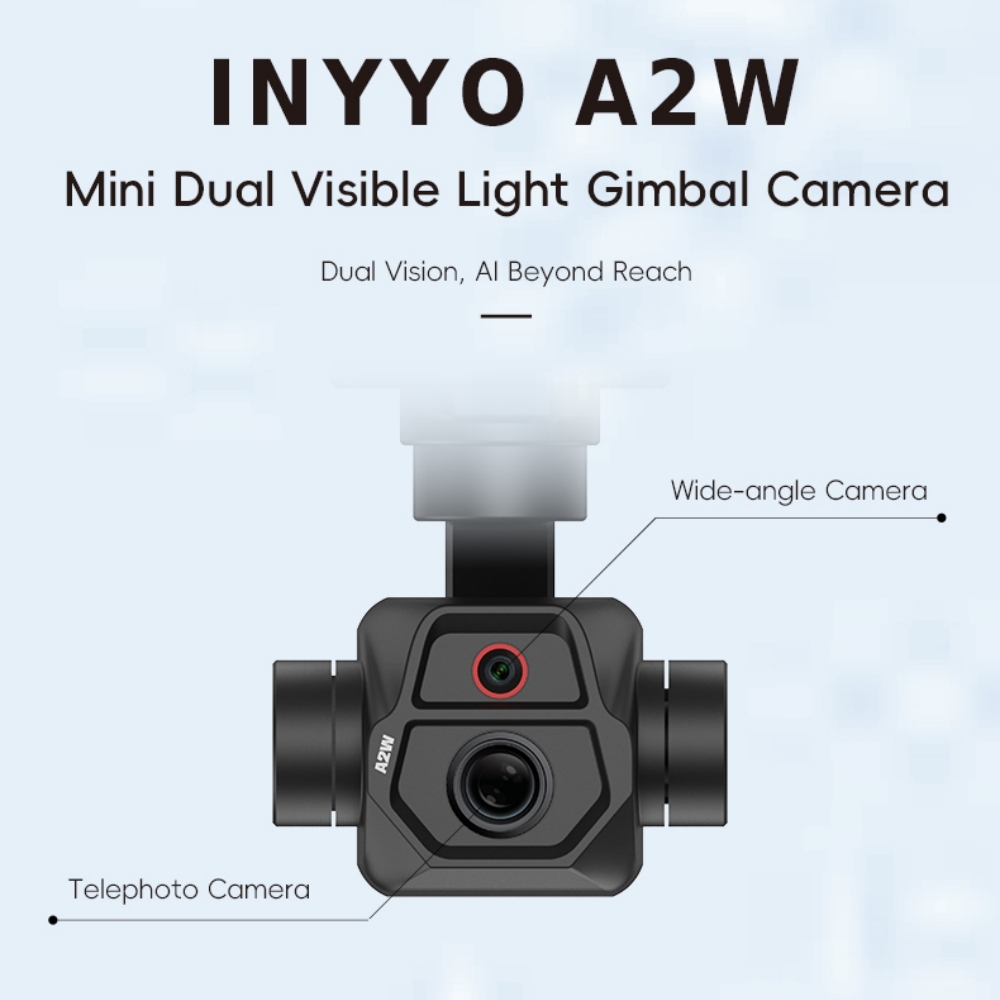 Drone Camera Vlog - NCZOBOE กล้องกิมบอล 5MP ซูมดิจิตอลพิเศษ เซ็นเซอร์น้ำหนักเบาสำหรับโดรนและวิดีโอบล็อก