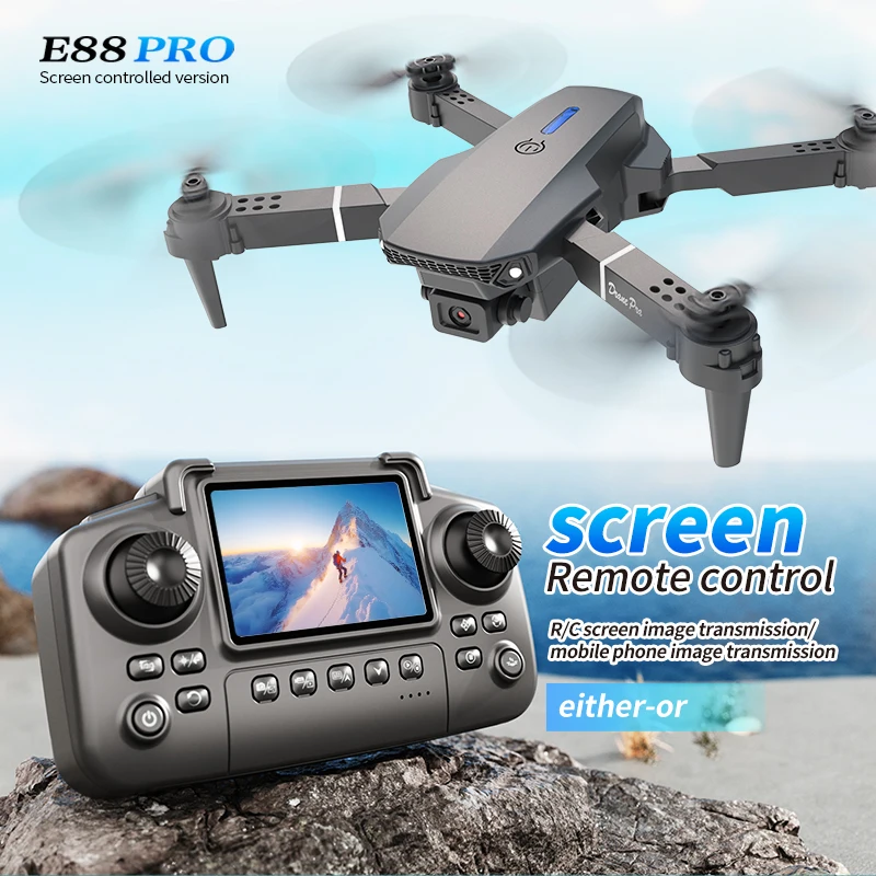 Drone Camera Professional - Professional E88 PRO Drone หน้าจอ 8K