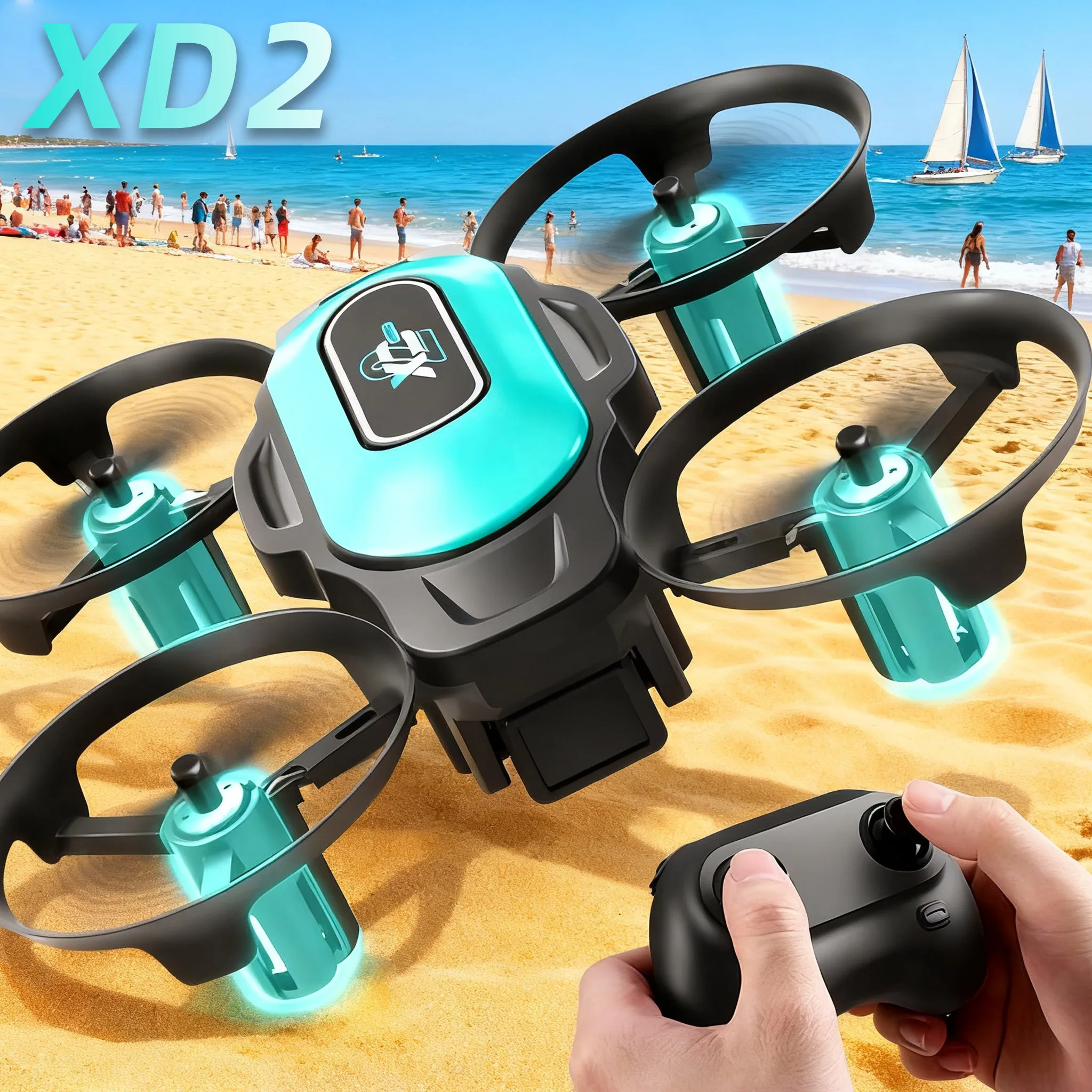 Drone Camera Hd - โดรนขนาดเล็ก XD2, 360 ° การพลิกตัวแบบสตั๊นท์ฟลาย, ไฟ