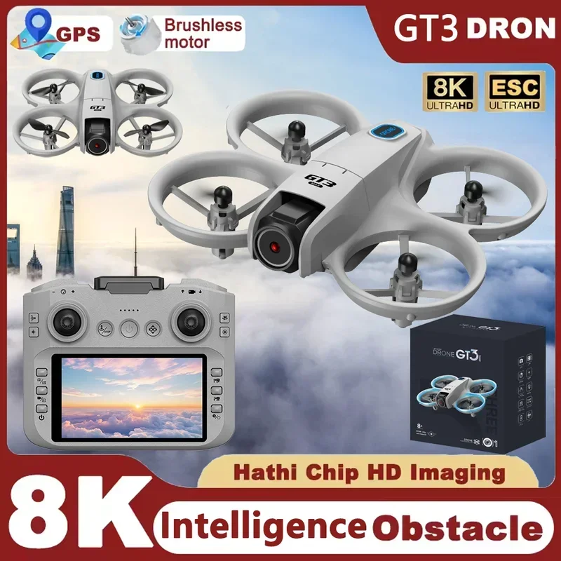 Drone Camera With Gimbal - โดรน GT3 Mini รุ่นใหม่ พร้อมกล้อง 8K