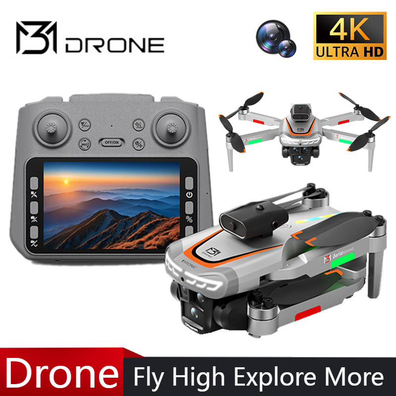 Drone Camera 4K - M3 Professional Drone 4K HDถ่ายภาพทางอากาศหน้าจอ 4.3