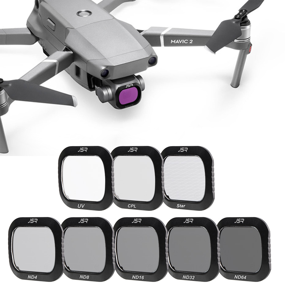 Drone Camera Filter - สำหรับมาวิค 2 โปร โดรนฟิลเตอร์กรองแสงแบบโพลาไรซ์ป้องกันรังสียูวีสำหรับ DJI Mavic