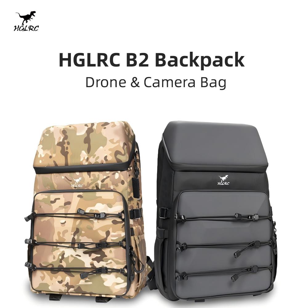 Drone Camera Case - กระเป๋าเป้สะพายหลังสำหรับโดรนและกล้อง HGLRC B2 - 47X29X23 ซม.