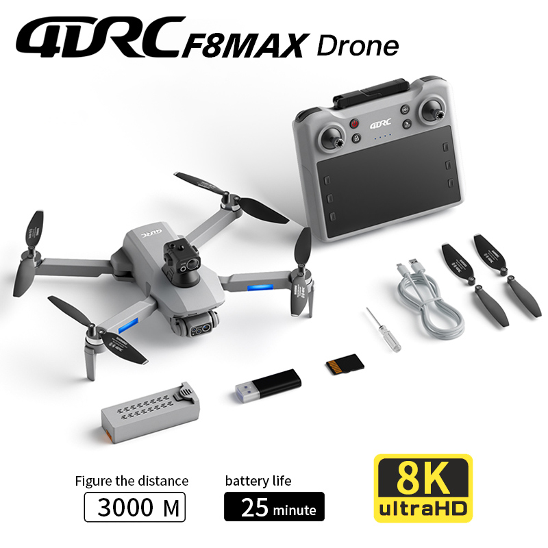Drone Camera Professional - โดรน F8 MAX GPS ระดับมืออาชีพ กล้อง