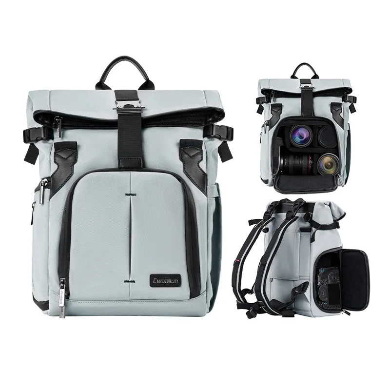 Drone Camera Waterproof - กระเป๋าเป้สะพายหลังกันน้ำสำหรับกล้อง DSLR กล้องมิเรอร์เลส โดรน ใส่แล็ปท็อปขนาด 14/15.6