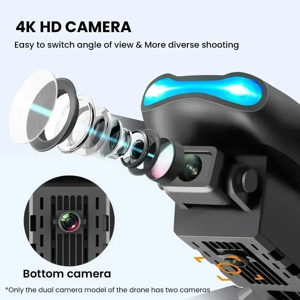 โดรนรุ่นใหม่ E99Pro RC 4K ระดั - Drone Camera Wide Angle บทวิจารณ์และราคา