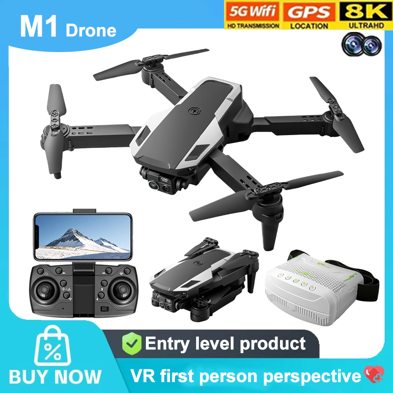 M1 โดรนแบบพับได้ กล้อง HD ระบบ - Drone Camera Wide Angle บทวิจารณ์และราคา