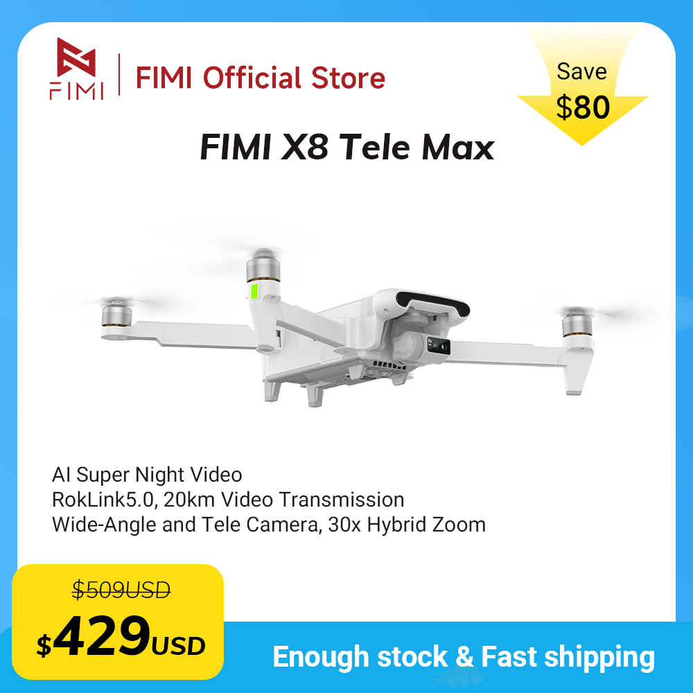 โดรน FIMI X8 Tele Max รุ่นใหม่ - Drone Camera Wide Angle บทวิจารณ์และราคา