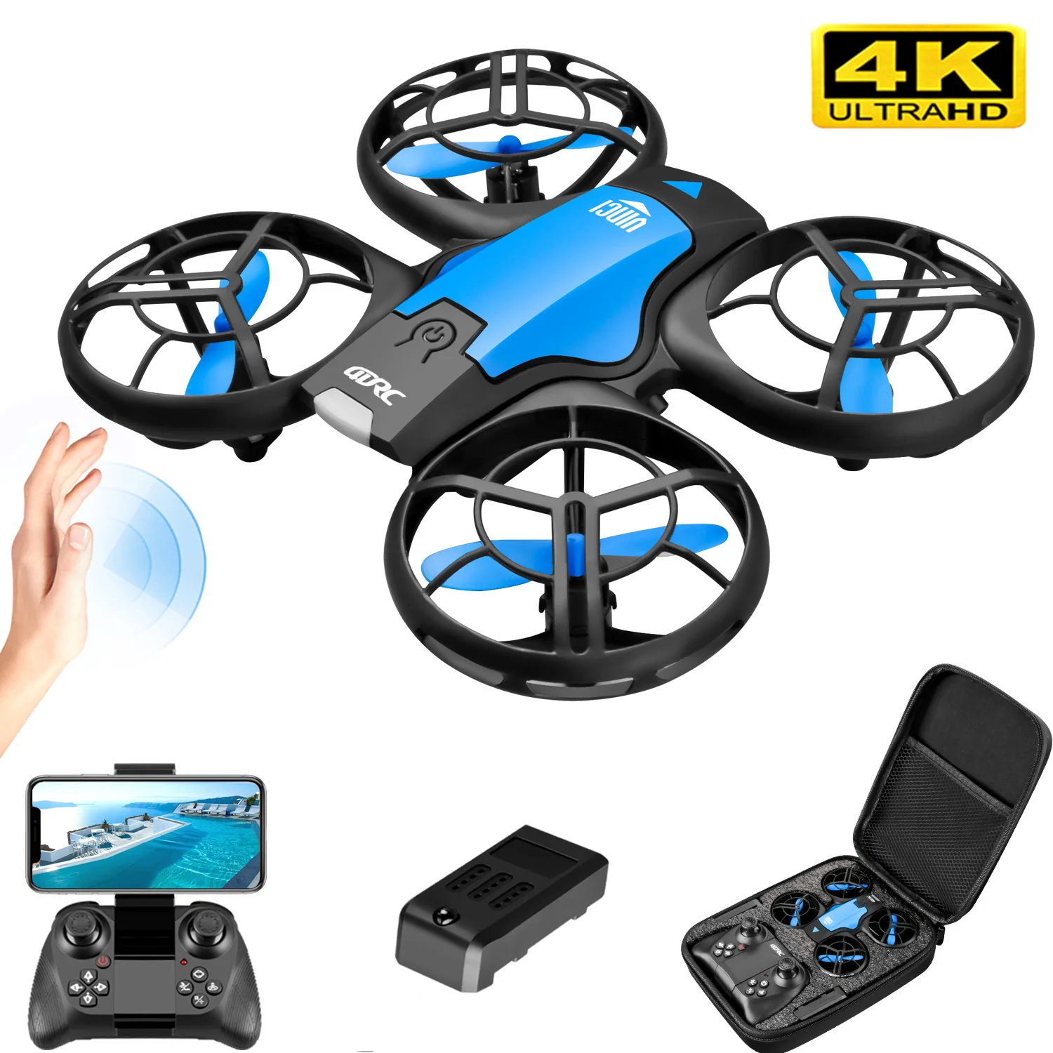 โดรน V8 รุ่นใหม่ขนาดเล็ก 4K ระ - Drone Camera Professional บทวิจารณ์และราคา
