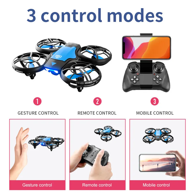 โดรน V8 รุ่นใหม่ขนาดเล็ก 4K ระ - Drone Camera Professional บทวิจารณ์และราคา