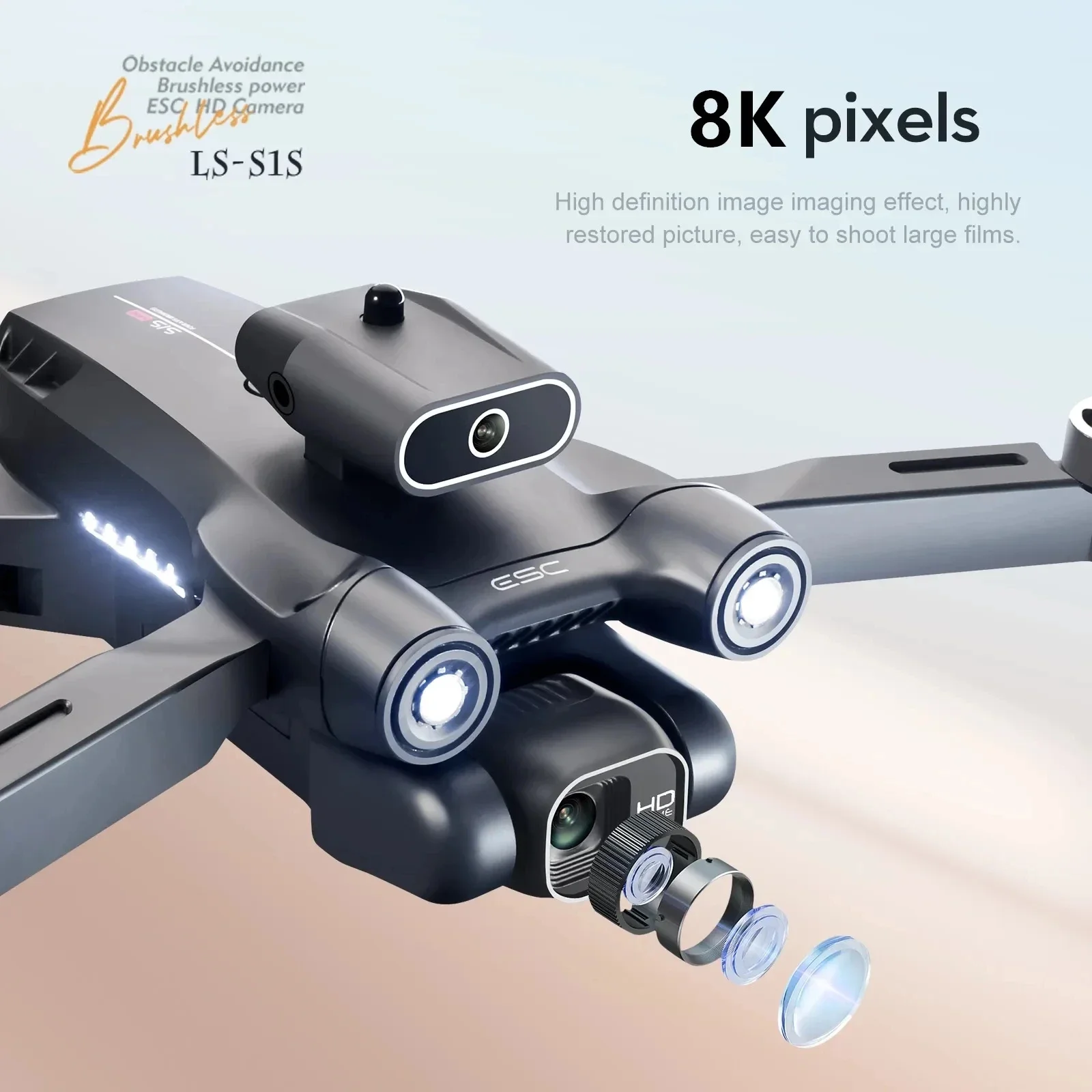 โดรนติด GPS 5G S1S ใหม่กล้องโด - Drone Camera Professional บทวิจารณ์และราคา