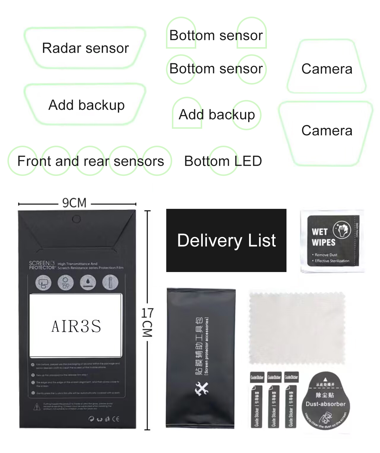 ​ เลนส์เซนเซอร์ฟิล์มป้องกันสํา - Drone Camera Filter บทวิจารณ์และราคา