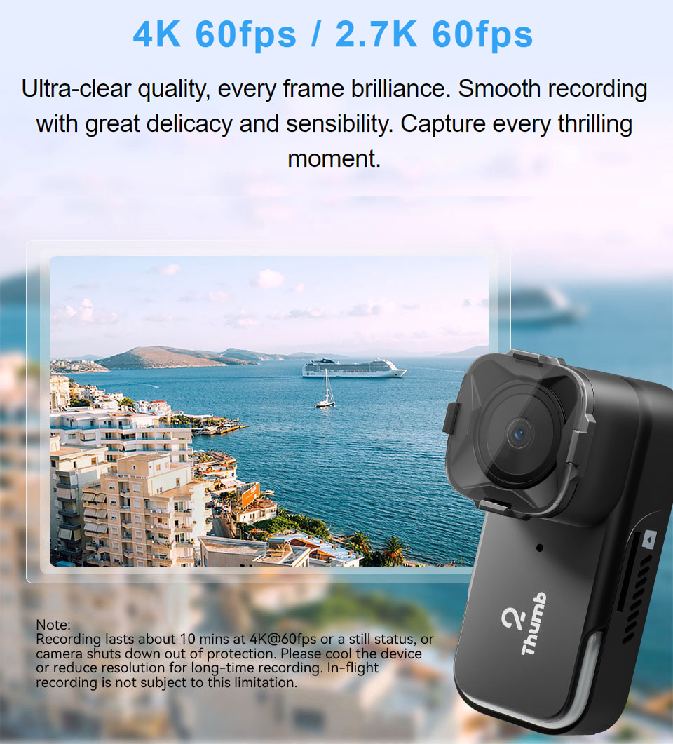 ใหม่รุ่น RunCam Thumb 2 4K 2.7 - Drone Camera Hd บทวิจารณ์และราคา