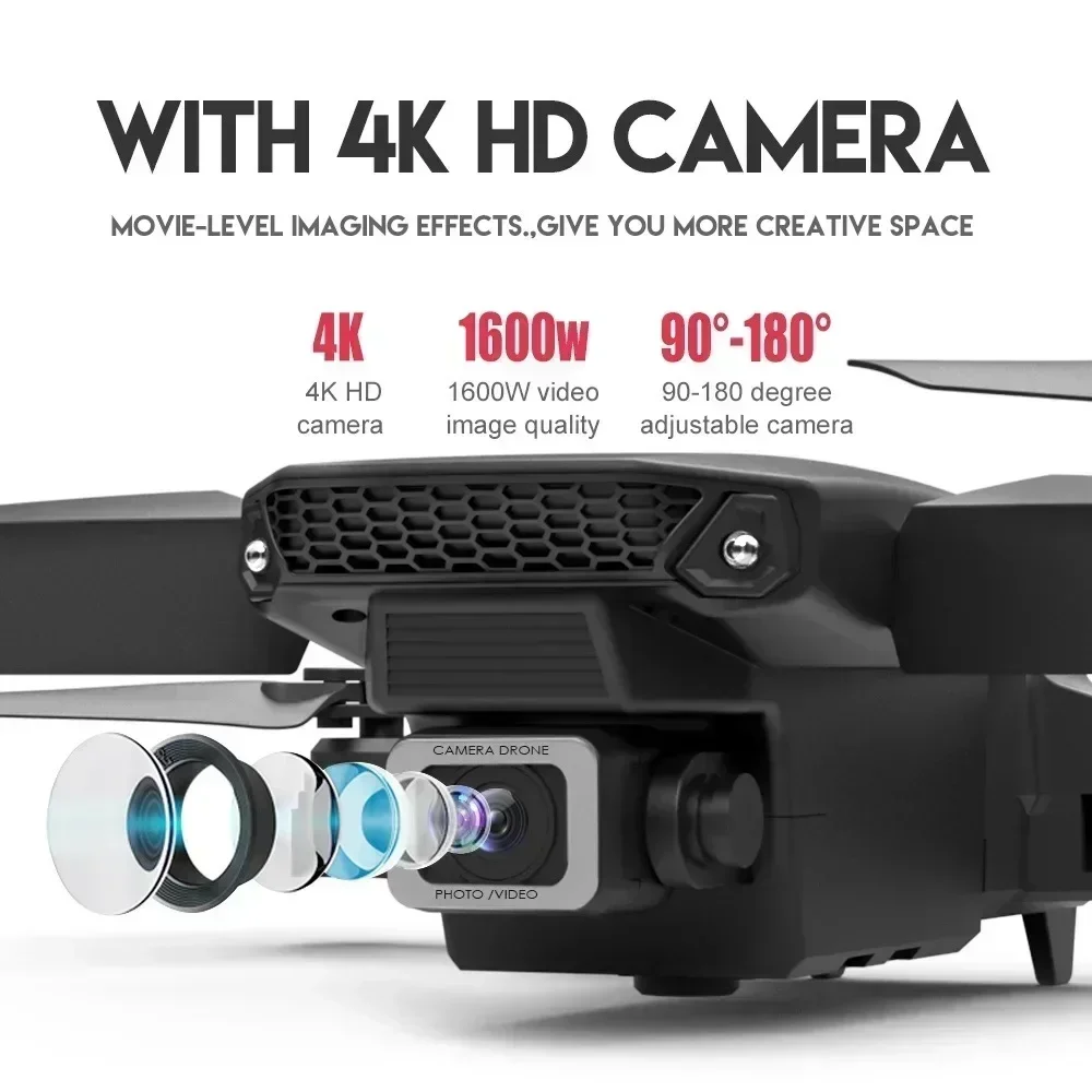 E88 Pro WIFI FPV Droneมุมกว้าง - Drone Camera Wide Angle บทวิจารณ์และราคา