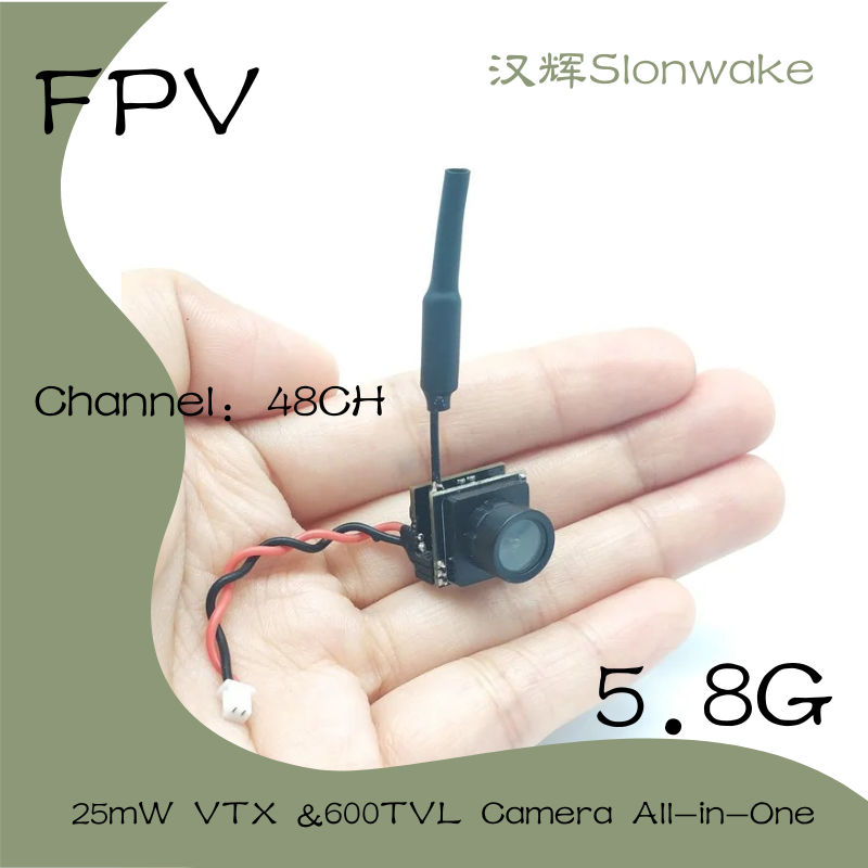 Slonwake 5.8G 48CH 25mW FPV VT - Drone Camera Wide Angle บทวิจารณ์และราคา