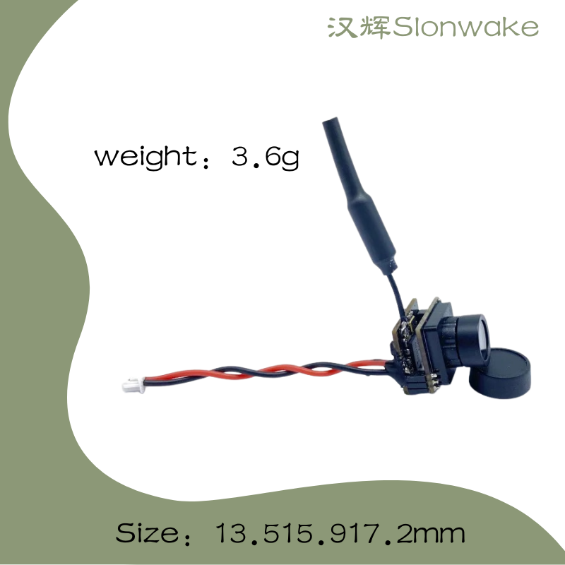 Slonwake 5.8G 48CH 25mW FPV VT - Drone Camera Wide Angle บทวิจารณ์และราคา