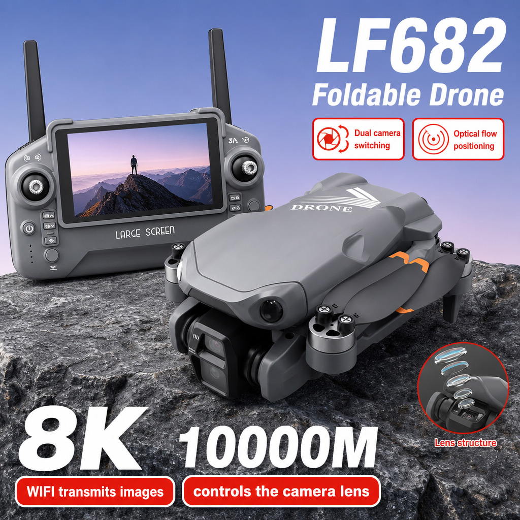 โดรนถ่ายภาพทางอากาศ LF682 8K H - Drone Camera With Gimbal บทวิจารณ์และราคา