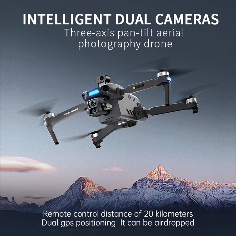 โดรนกล้องคู่ 8K รุ่นใหม่ ปี 20 - Drone Camera With Gimbal บทวิจารณ์และราคา