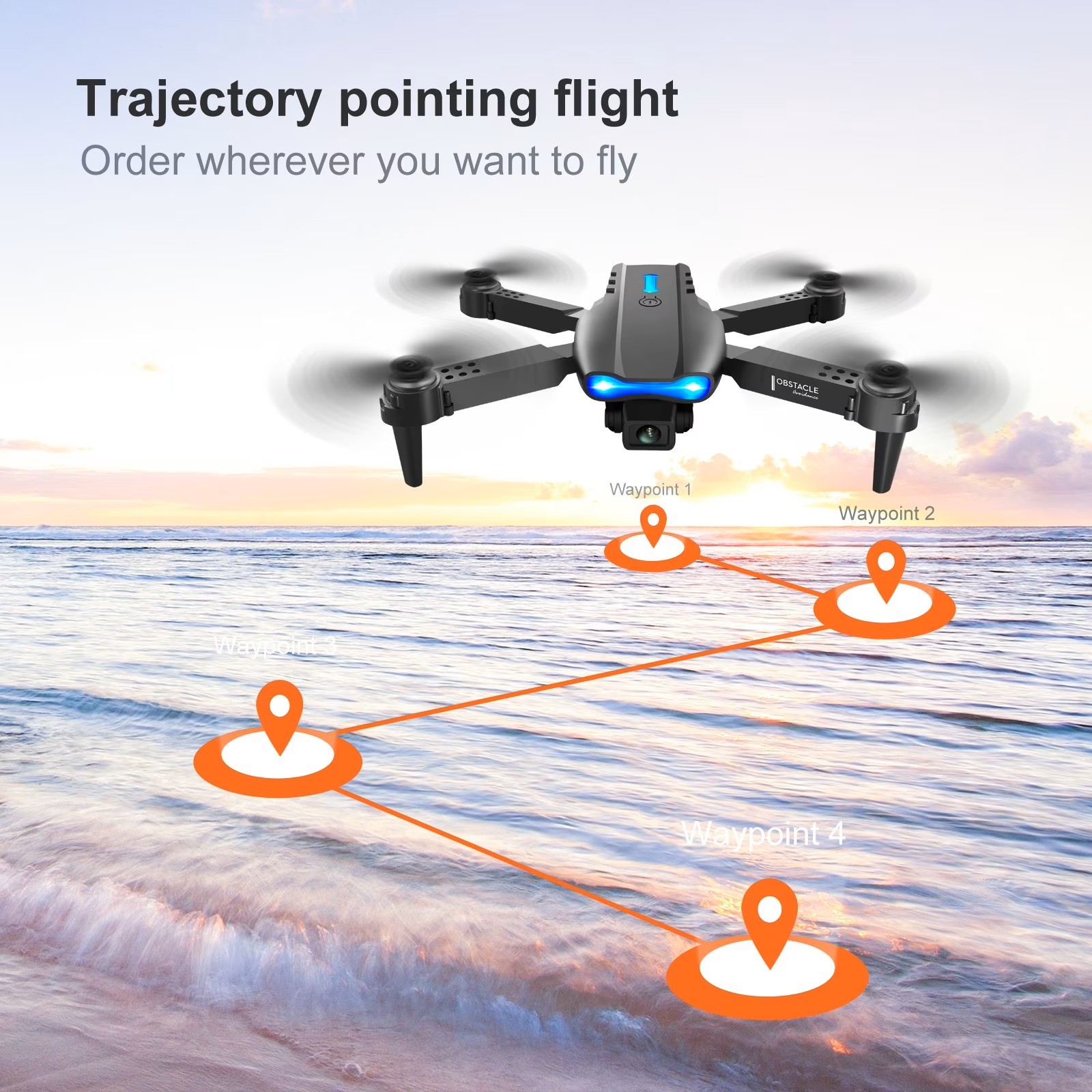 โดรนพับได้รุ่น E88PRO MAX ปี 2 - Drone Camera Night Vision บทวิจารณ์และราคา