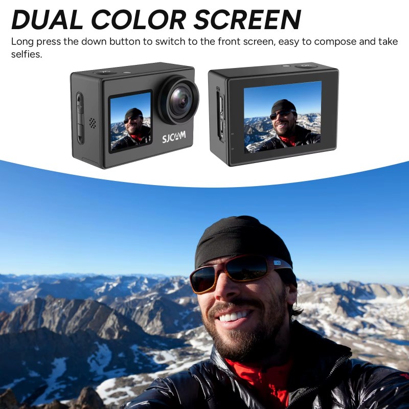 กล้องติดหมวก Dual Screen-SJ400 - Drone Camera Action บทวิจารณ์และราคา