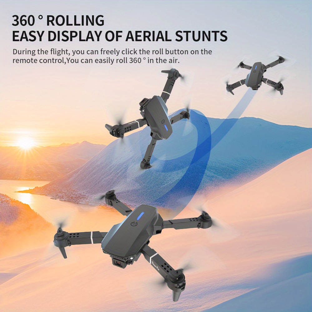 โดรน E88 Pro RC ควบคุมผ่าน WiF - Drone Camera Wide Angle บทวิจารณ์และราคา
