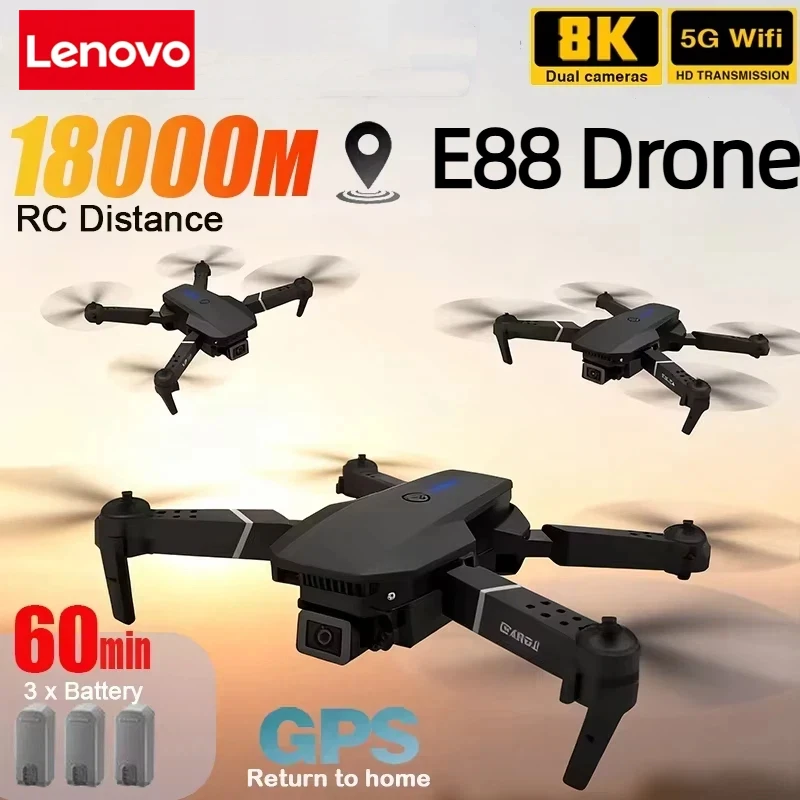 โดรน Lenovo New E88 Pro WIFI F - Drone Camera Wide Angle บทวิจารณ์และราคา