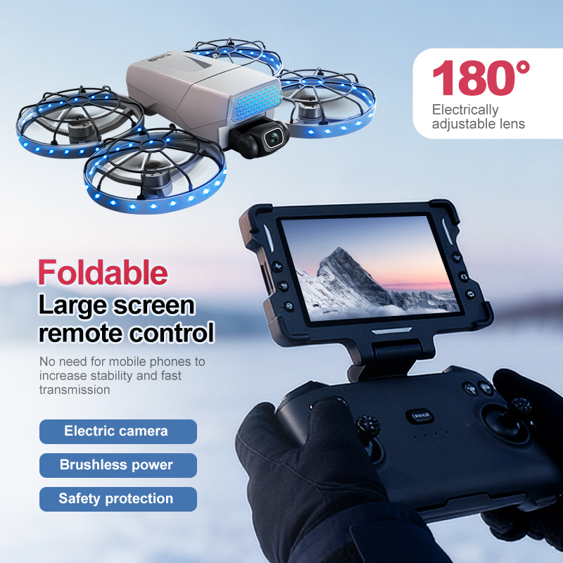 โดรน G63 8K HD กล้องคู่ 180 °  - Drone Camera Vlog บทวิจารณ์และราคา